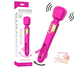 Vibrator 2in1 pentru femei, stimulare G-spot și clitoris, 7 moduri vibratie si 10 moduri batai, Roz - Img 1