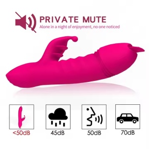 Vibrator cu Sucțiune pentru Clitoris, Stimulare Punctul G si miscare Telescopica, 10 moduri de Vibratie, Rezistent la Apa, Roz - Img 6