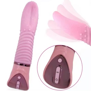 Vibrator "Power Magic Tongue" cu Stimulare punctul G, 10 Viteze, Rezistent la Apă, Roz - Img 8