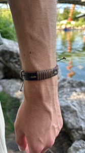 Brățară pentru Bărbați din Piele Artificială cu Design Rustic și Detalii Împletite - Stil Casual Boem - Img 2