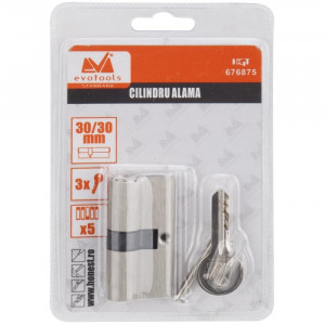 Cilindru Alama ETS, Lungime:70mm, Tip:Descentrat, Dimensiuni:30+40, Culoare: Alama - Img 2