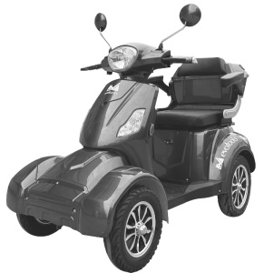 Cvadriciclu Electric Persoane CVP1000, Viteza maxima 25 Km/h, Gri, Fara Permis - Img 2