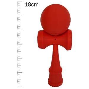 Kendama 3D print Beldeny, design simplu, 18cm, Rosu - Img 2