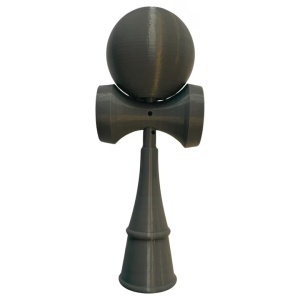 Kendama 3D print Beldeny, design simplu, 29cm, Gri