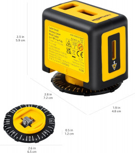 Nivela Laser cu rotatie de 360 de grade Amazon Basics, Clasa II, laser 5m - Img 5