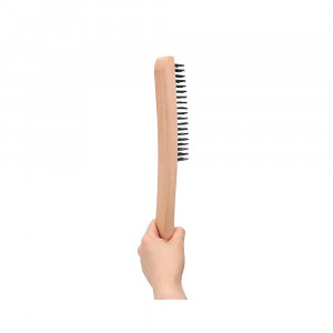 Perie de sarma cu maner de lemn, 35 cm, set 2 bucati, Amazon Basics - Img 4