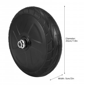 Roata fata trotineta cu motor complet si cauciuc pentru Ninebot Segway ES1, ES2, (14.02.0021.00) - Img 5
