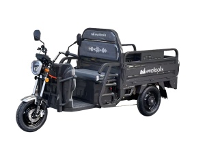 Triciclu Electric Cargo TRCC1000, putere maxima 2000W, Autonomie 72 km, Gri, Fara Permis - Img 2