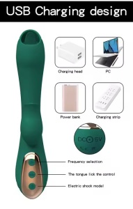 Vibrator Rabbit pentru Femei, Stimulator G-Spot si Clitoris, 10 Moduri de vibratie, Roz - Img 4