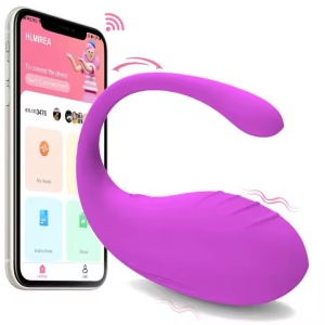 Vibrator Vaginal Kegel pentru Femei, Control Wireless prin Aplicație, 10 Moduri de Vibratie, Rezistent la Apa, Mov - Img 1