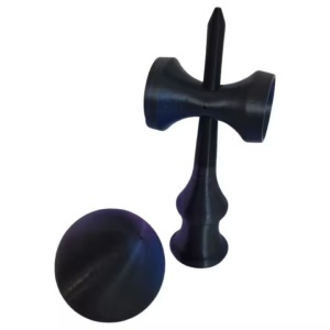 Kendama Beldeny, 3D print, 18cm, Kameleon albastru-mov-negru - Img 5