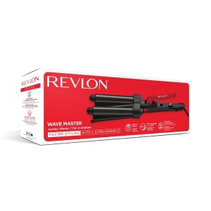 Ondulator REVLON Wave Master – Jumbo Waver RVIR3056UKE, 3 cilindri extra mari, 30 setari temperatura, invelis ceramic cu turmalina - Img 2