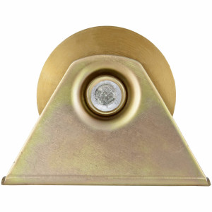 Roata Aplicata tip V cu Suport si Rulment pentru Porti Culisante EvoTools, diametru 80 mm - Img 2