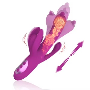 Vibrator Rabbit cu 10 Viteze si mod telescopic, Stimularea Punctului G si Anal, Rezistent la Apa - Img 1