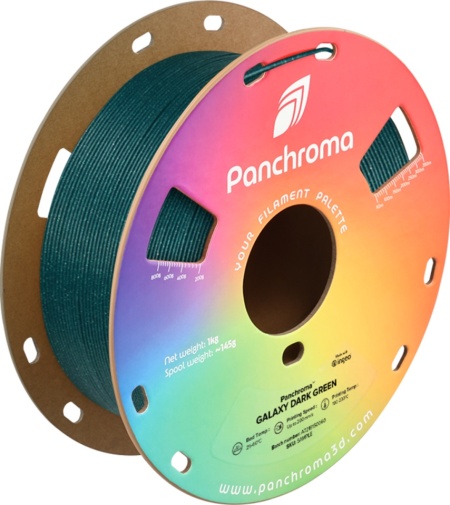Filament POLYMAKER Panchroma™ PLA Galaxy Dark Green