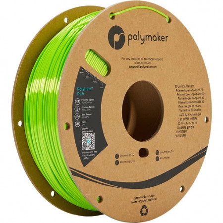 Filament POLYMAKER PolyLite PLA Silk Lime
