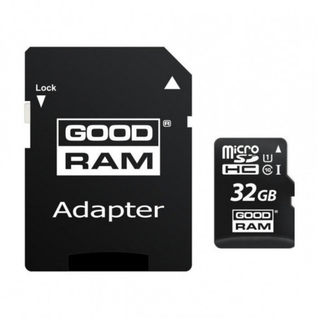 Card Memorie MicroSDHC GoodRam Cu Adaptor, 32Gb, Clasa 10 - UHS-1 U1