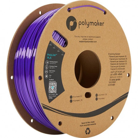 Filament POLYMAKER PolyLite PLA Silk Purple