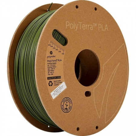 Filament Polymaker PolyTerra PLA Army Dark Green