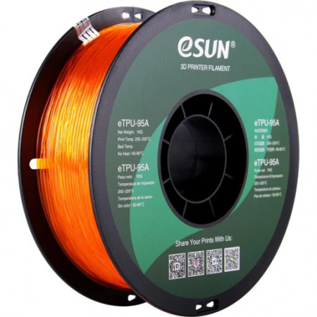 Filament eSUN eTPU 95A Glass Orange