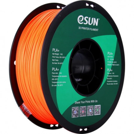 Filament eSUN PLA+ 1.75mm- Orange- 1000g