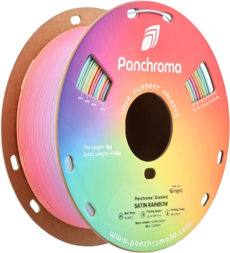 Filament POLYMAKER Panchroma™ PLA Gradient Satin Rainbow