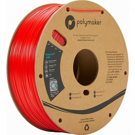 Filament Polymaker PolyLite ABS Red