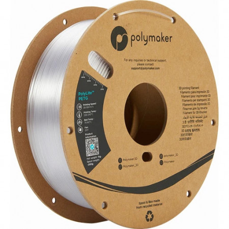 Filament Polymaker PolyLite PETG Transparent