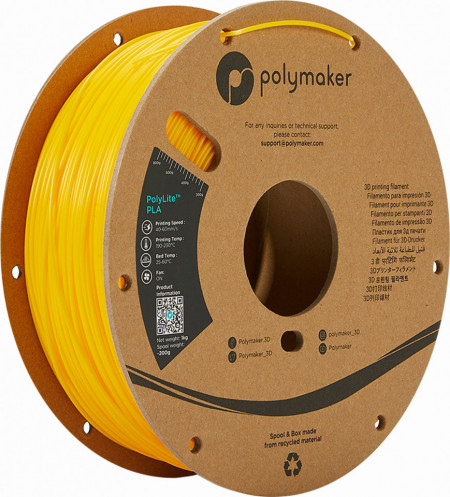 Filament Polymaker PolyLite PLA Yellow