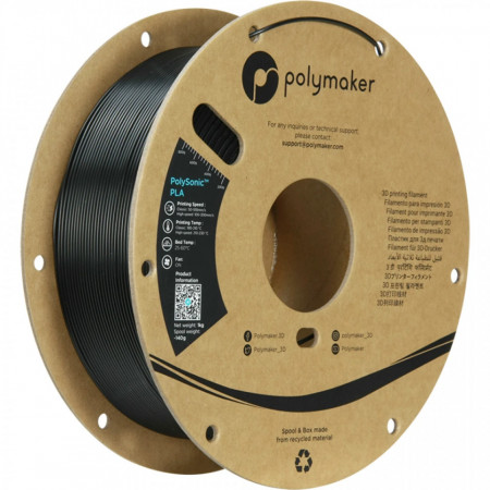 Filament Polymaker PolySONIC PLA Black
