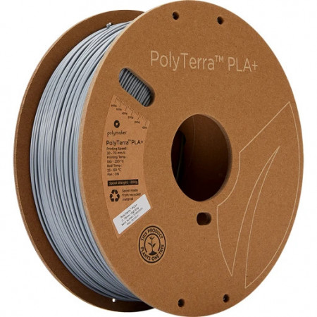 Filament POLYMAKER PolyTerra PLA+ Grey