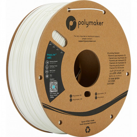 Filament Polymaker PolyLite ABS White