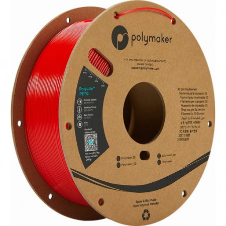 Filament Polymaker PolyLite PETG Red