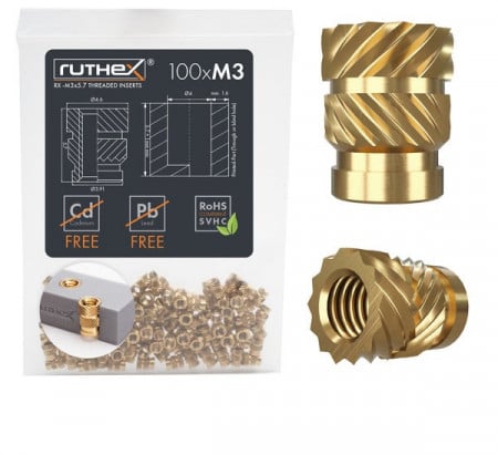 Inserție filetată Ruthex M3– RX- M3X5.7 - 100 bucăți