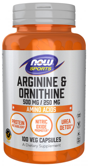 Arginina & Ornitina NOW 250 capsule