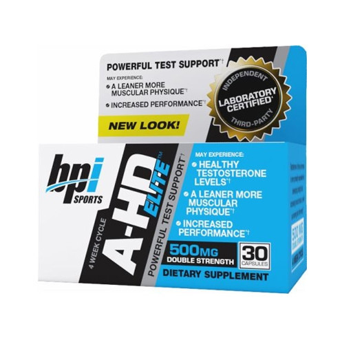 BPI Sports A-HD Elite 30 capsule – Supliment pentru testosteron, forță și vitalitate masculină