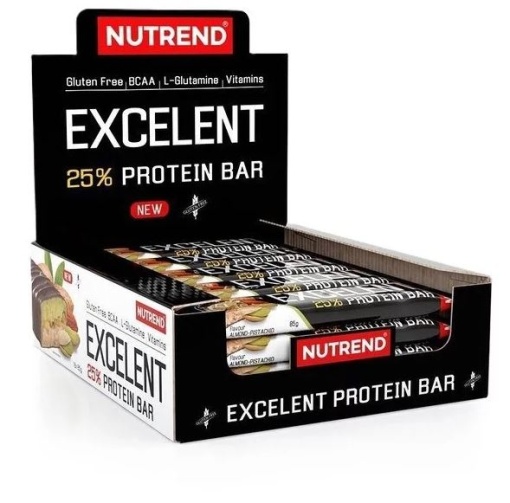 Cutie 18 Batoane Proteice Nutrend Excelent 85g – 25% Proteine, BCAA, L-Glutamină, Fără Gluten