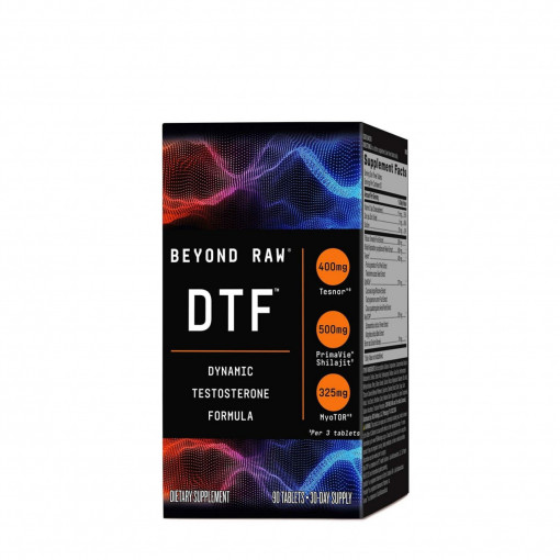 GNC Beyond Raw DTF Dynamic Testosterone Formula, Formula pentru Testosteron cu Shilajit, 90 tablete