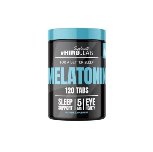 Hiro.Lab Melatonin 5mg – 120 Tablete pentru Somn Odihnitor, Adormire Rapidă și Combaterea Insomniei