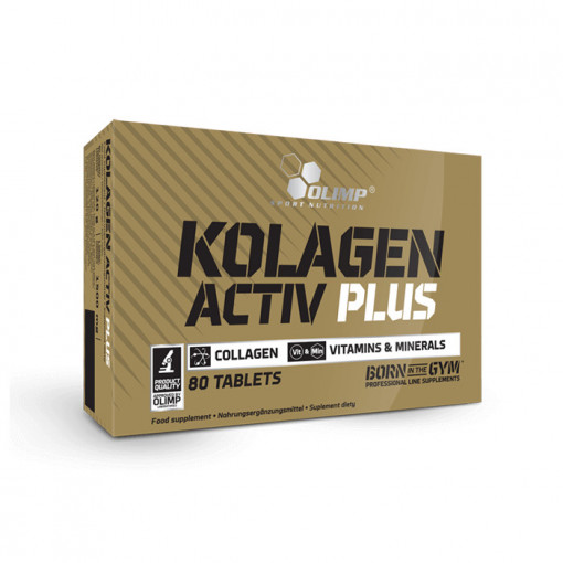 Olimp Kolagen Activ Plus Sport Edition 80 tablete – Colagen, vitamina C și calciu pentru articulații și oase sănătoase