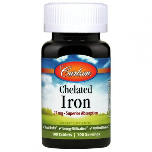 CARLSON LABS CHELATED IRON 27MG 100 tablete
