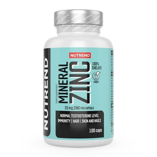 Nutrend Mineral Zinc 100% Chelate 100 capsule – Zinc chelat pentru imunitate și echilibru hormonal