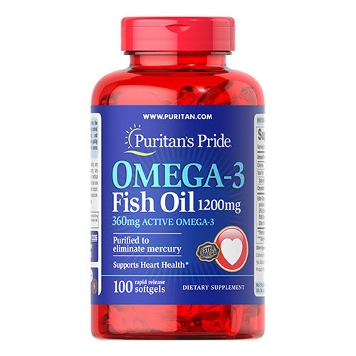 OMEGA 3 FISH OIL 1000MG 100 SOFTGELS