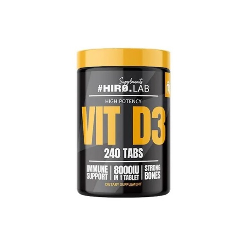 Hiro Lab Vitamina D3, 8000UI, 240 tablete