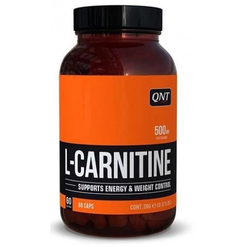 QNT L-Carnitine 60 capsule – sprijină metabolismul grăsimilor, oferă energie și rezistență, ideal pentru slăbire și performanță sportivă.