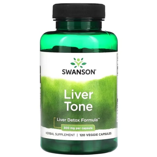 Swanson Liver Tone Detox Formula 300mg 120 Vcaps – Suport Hepatic Natural pentru Detoxifierea Ficatului