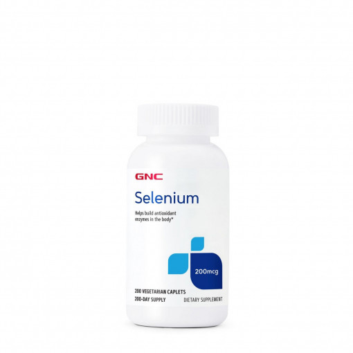 GNC Selenium, Seleniu 200 mcg, 200 tablete