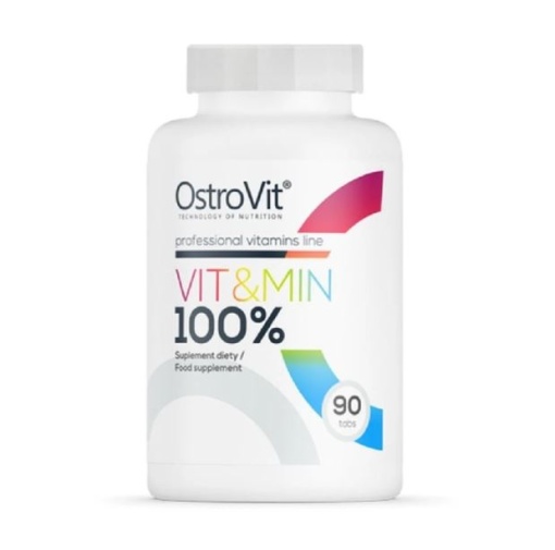 VIT & MIN 100% 90 TABLETE, complex de vitamine si minerale