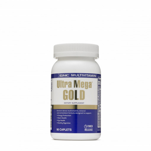 GNC Multivitamin Ultra Mega® Gold, Complex de Multivitamine, 90 tablete