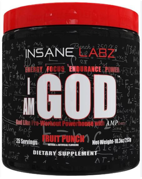 Insane Labz I AM GOD 293g – Pre-workout extrem de intens